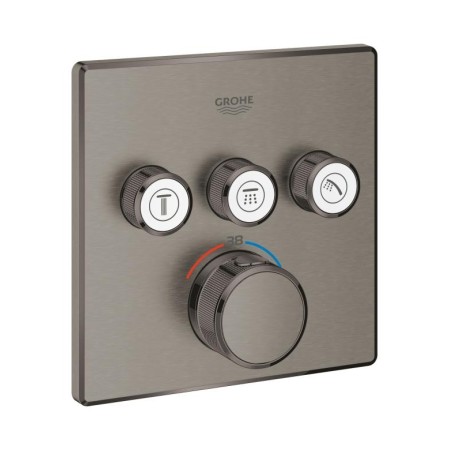 Смесител Grohe Grohtherm SmartControl термостат за вграждане за 3 извода , Brushed Hard Graphite
